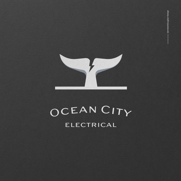 Electric logo with the title 'Playful mark for Ocean City Electrical'