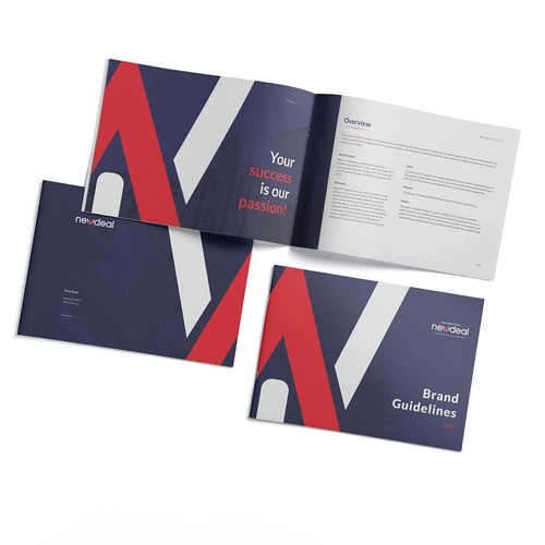 Style guide design with the title 'Brand Guide for Real Estate business'