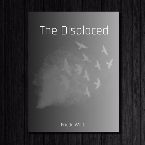 Gray book cover with the title 'THE DISPLACED'