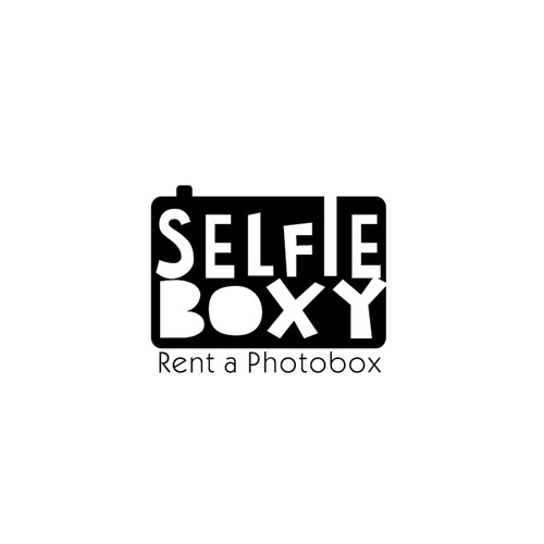 Selfie logo with the title 'Selfie Boxy logo design'