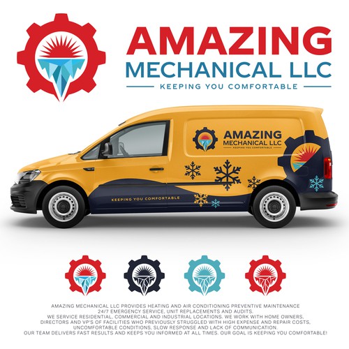 Mechanical design with the title 'Amazing Mechanical LLC'