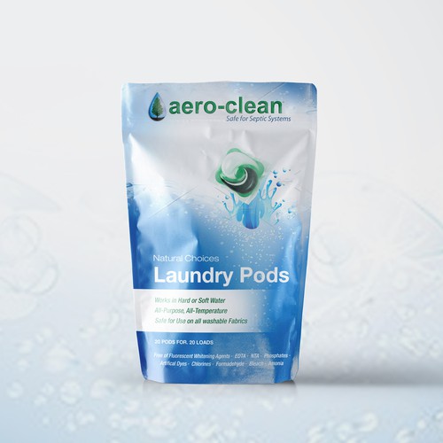 Fresh packaging with the title 'Laundry Pod Product Packaging'