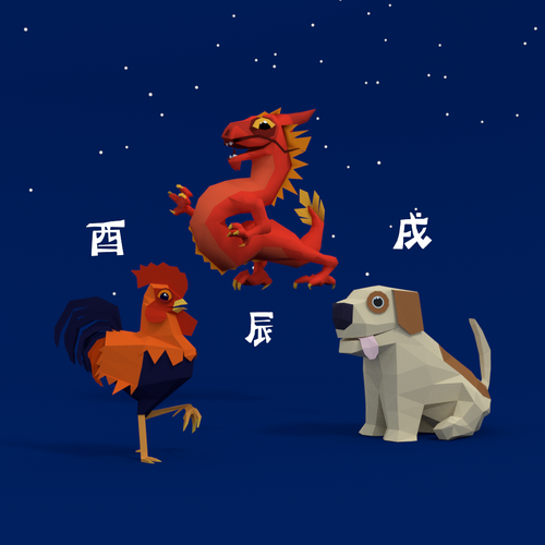 Color artwork with the title 'Zodiac Kingdom'