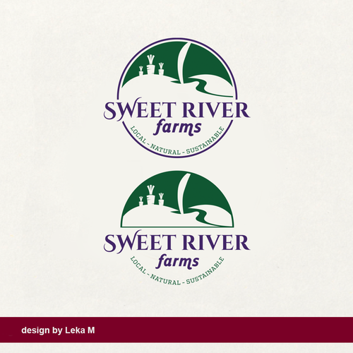 Fruit logo with the title 'Sweet River Farms'