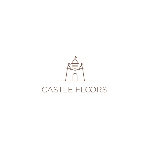 Floor design with the title 'Logo concept for Castle Floors'