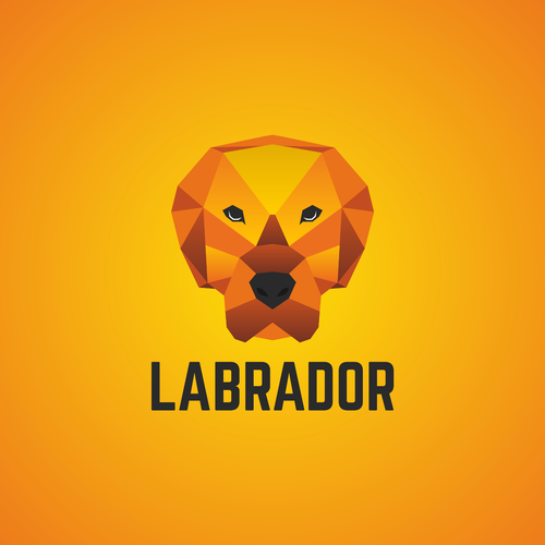 Low poly design with the title 'Help us create a logo for our new business! A portion of proceeds go to Dogs on Deployment!'