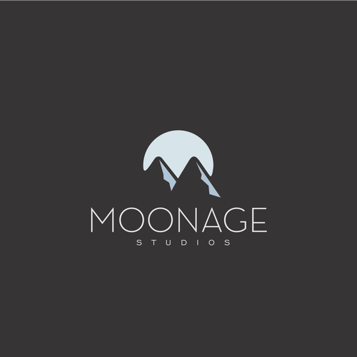 Moon logo with the title 'Create a minimalist logo for Moonage studios'
