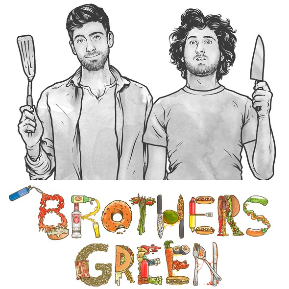 Food t-shirt with the title 'brothers green'