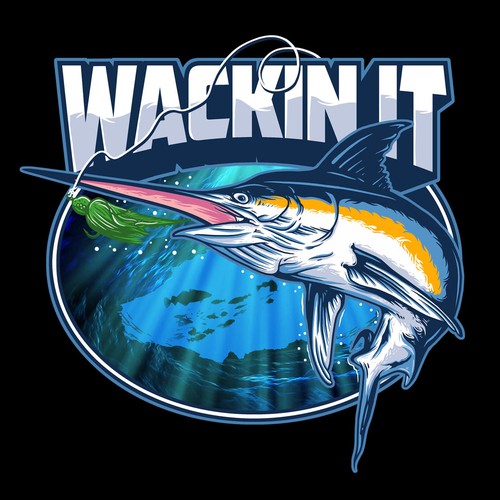 Marlin design with the title 'marlin fish'