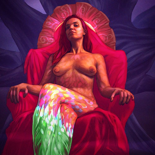 Drawing book cover with the title 'Original concept for a book cover'