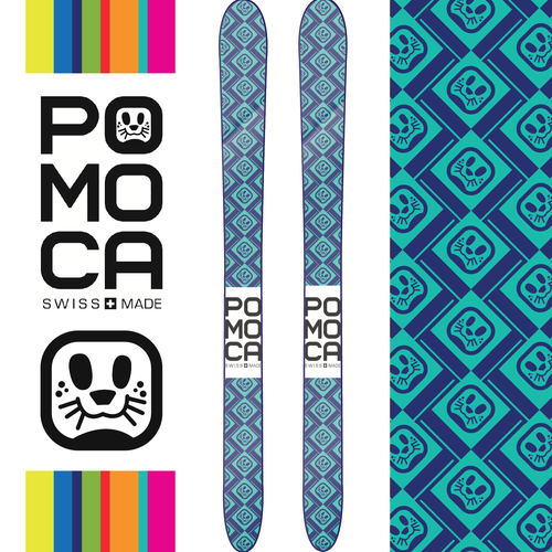 Seal design with the title 'Design climbing skins for FREE RIDERS!'