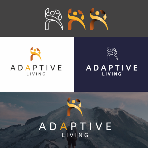 Injury logo with the title 'Logo proposal for Adaptive Living'