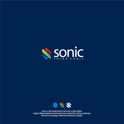 Web design brand with the title 'Sonic'