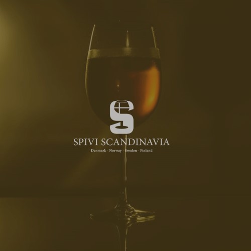 Spirits brand with the title 'Wine glass logo'