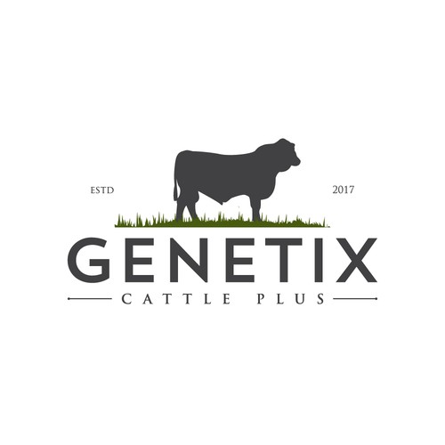 Angus logo with the title 'GENETIX CATTLE PLUS'