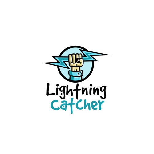 Lightning design with the title 'Power logo'