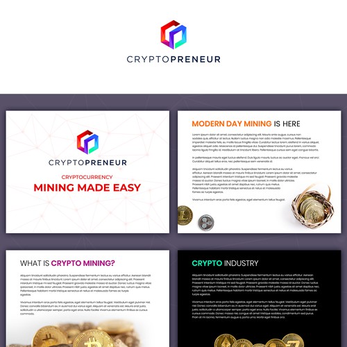 Deck design with the title 'PowerPoint Presentation'