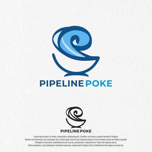 Pipeline logo with the title 'Pipeline Poke - Logo proposal'