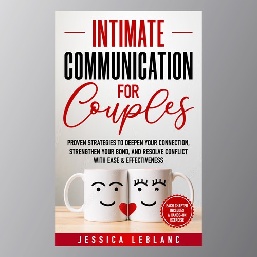 Couples design with the title 'Intimate Communication for Couples book cover'