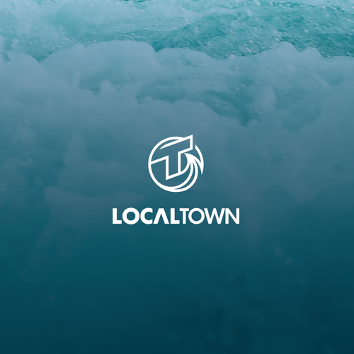 Town logo with the title 'Logo Designs'