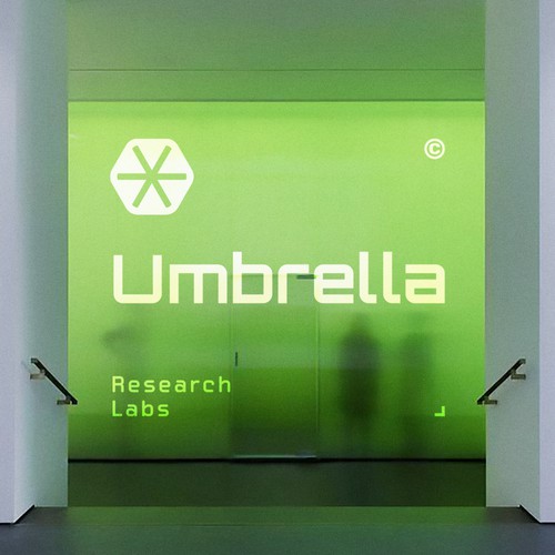 Underground logo with the title 'Umbrella Research Labs | Logo Design'