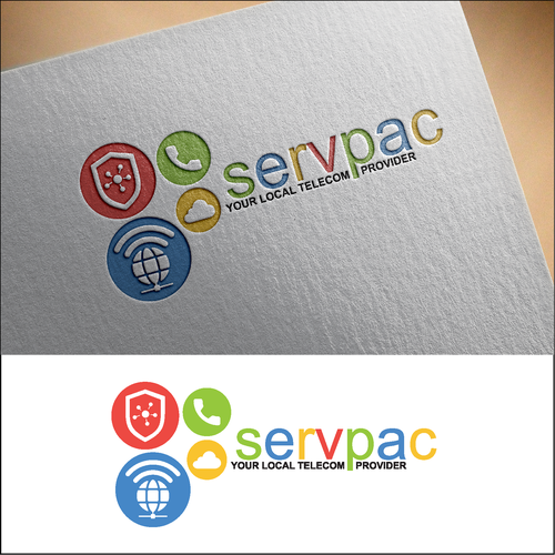 Service provider logo with the title 'Logo Design Concept for servpac'
