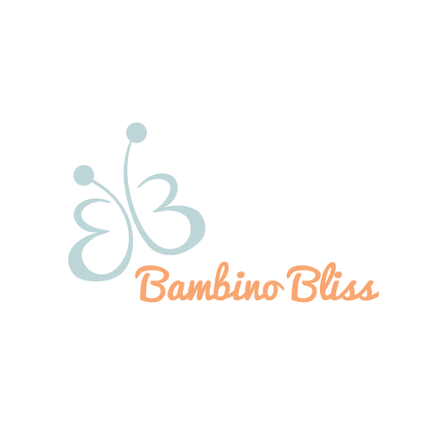 Relaxing design with the title 'A blissful logo for a baby fashion company'