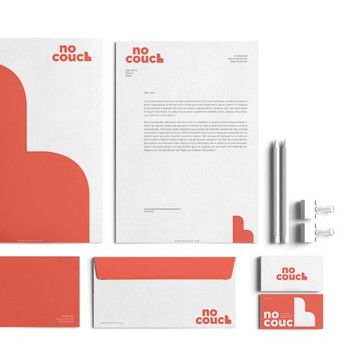 Stationery brand with the title 'Coaching Business Visual Identity Concept'