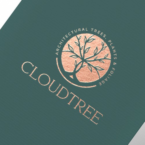 Event planning logo with the title 'A architectural tree and plant hire business looking for a modern arty but classy logo that is ethereal rather than obv'