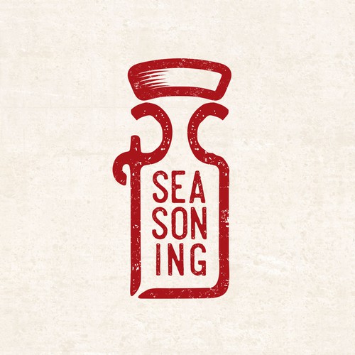 Modern vintage logo with the title 'PS Seasoning'