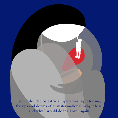 Weight-loss book cover with the title 'Book cover design'