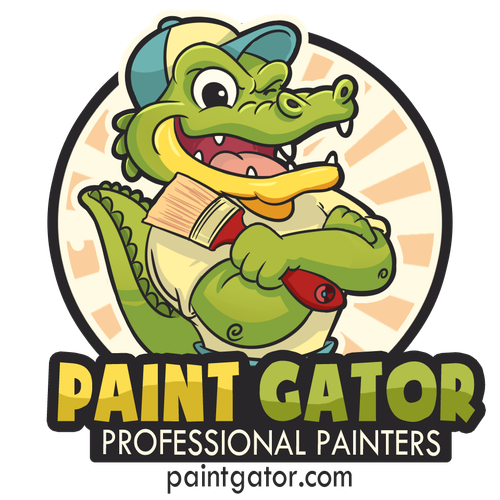 Gator design with the title 'Logo concept for Paint Gator'