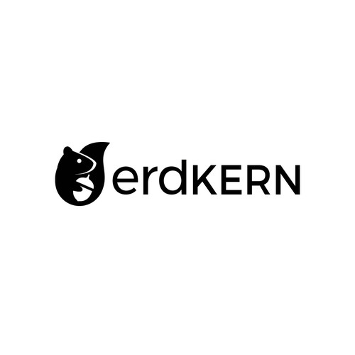 Hazelnut design with the title 'erdKERN Logo Design'