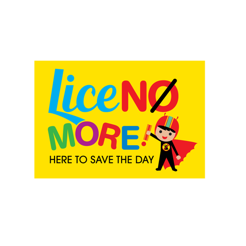 Childcare logo with the title 'Lice NO more!'