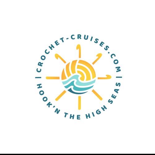 Cruise ship logo with the title 'Crochet-Cruises.com'