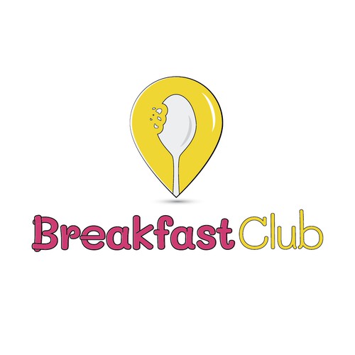 Egg logo with the title 'Breakfast Club logo'