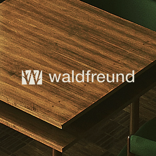 Wood design with the title 'WALDFREUND'