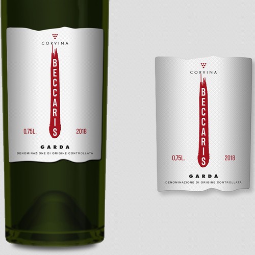 Modern label with the title 'Wine Label'