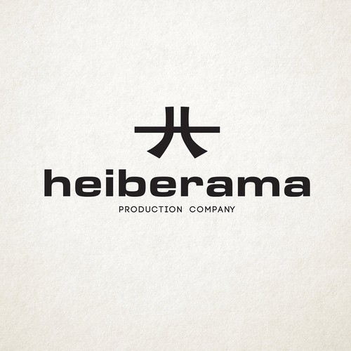 Hip logo with the title 'Heiberama logo design'