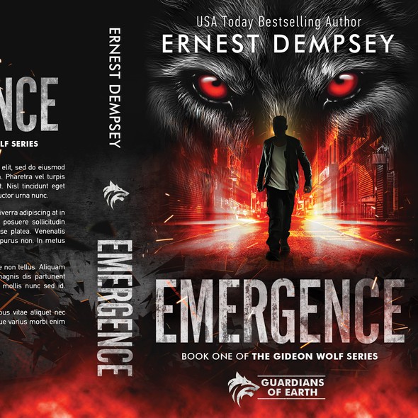 Urban fantasy book cover with the title 'Emergence'