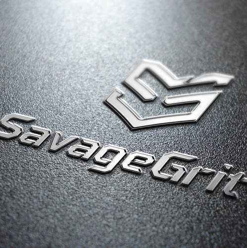 Masculine brand with the title 'Logo concept for management system'