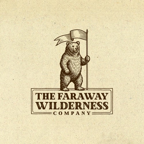 Engraving logo with the title 'Logo for an Alaskan lodge'