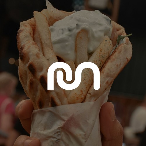 Fast food design with the title ' MeatUp Gyro'