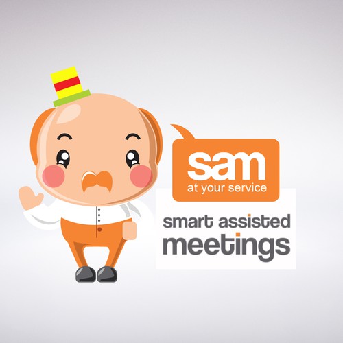 Chibi design with the title 'Mascot design'