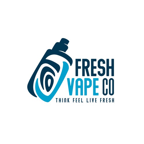 Vapor logo with the title 'fresh vape co'