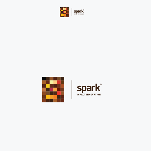 Communications design with the title 'Logo design for Spark'