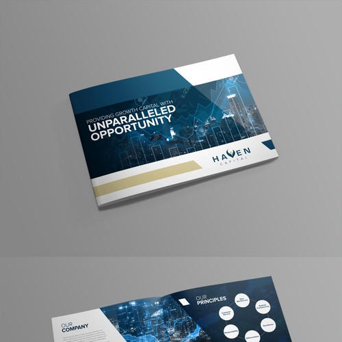 Vibrant design with the title 'A unique challenge within the financial services sector'