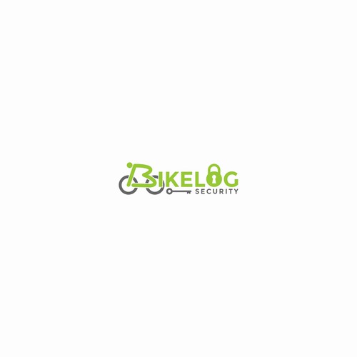 Lock logo with the title 'modern clean logo for a cycle security company'