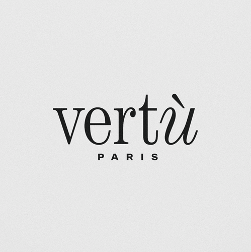 Paris logo with the title 'vertù'
