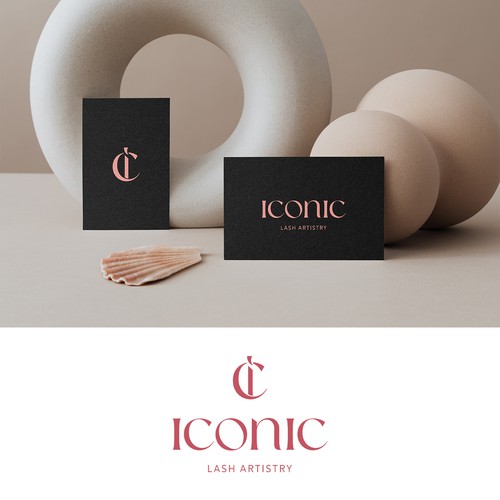 Eyelash design with the title 'ICONIC or ILA or IC'